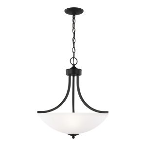 Generation Lighting - 6616503EN3-112 - Three Light Pendant - Geary - Midnight Black
