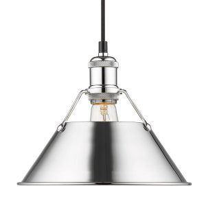 Golden - 3306-M CH-CH - One Light Pendant - Orwell - Chrome