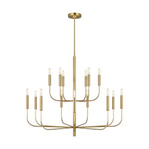 Visual Comfort Studio - EC10015BBS - 15 Light Chandelier - Brianna - Burnished Brass