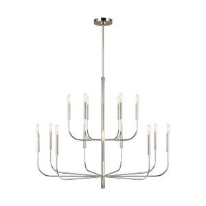 Visual Comfort Studio - EC10015PN - 15 Light Chandelier - Brianna - Polished Nickel