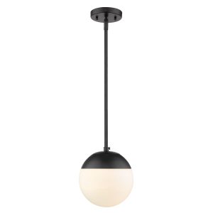 Golden - 3218-S BLK-BLK - One Light Pendant - Dixon - Matte Black