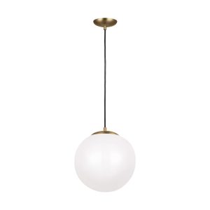 Visual Comfort Studio - 602493S-848 - LED Pendant - Leo - Hanging Globe - Satin Brass