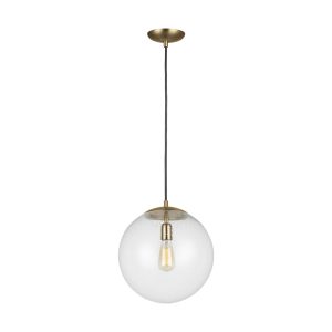Visual Comfort Studio - 6801801-848 - One Light Pendant - Leo - Hanging Globe - Satin Brass