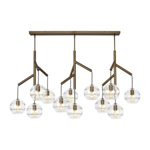Visual Comfort Modern - 700SDNMPL3CR - 12 Light Chandelier - Sedona - Aged Brass