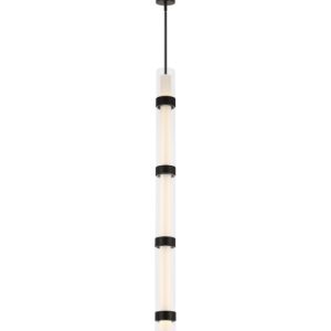 Visual Comfort Modern - 700TDWIT5B-LED930 - LED Pendant - Wit - Black
