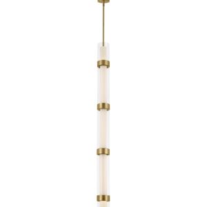 Visual Comfort Modern - 700TDWIT5R-LED930 - LED Pendant - Wit - Aged Brass
