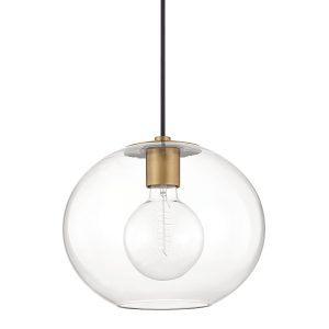 Mitzi - H270701L-AGB - One Light Pendant - Margot - Aged Brass