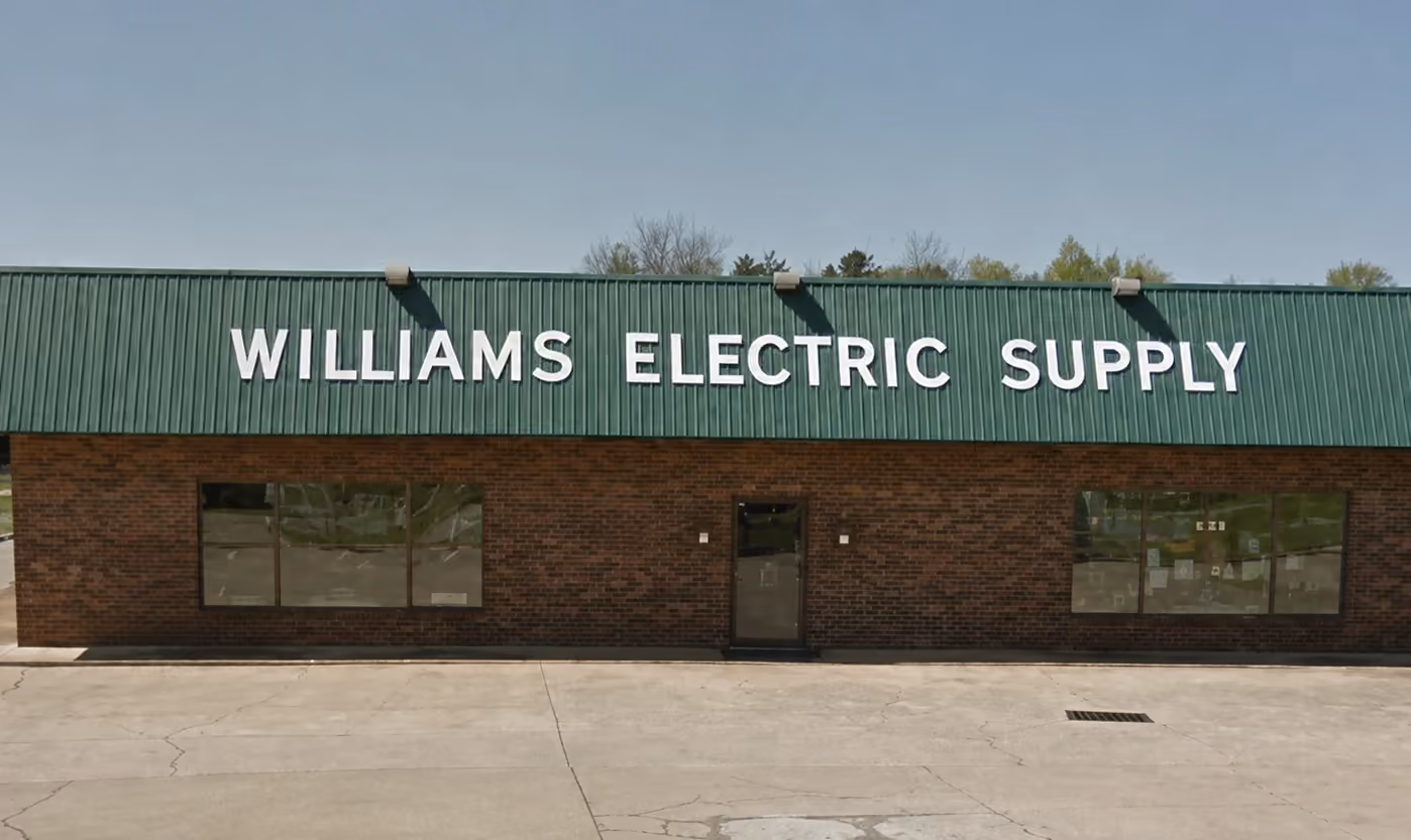 Williams Electric Supply storefront in Greeneville, Tennessee